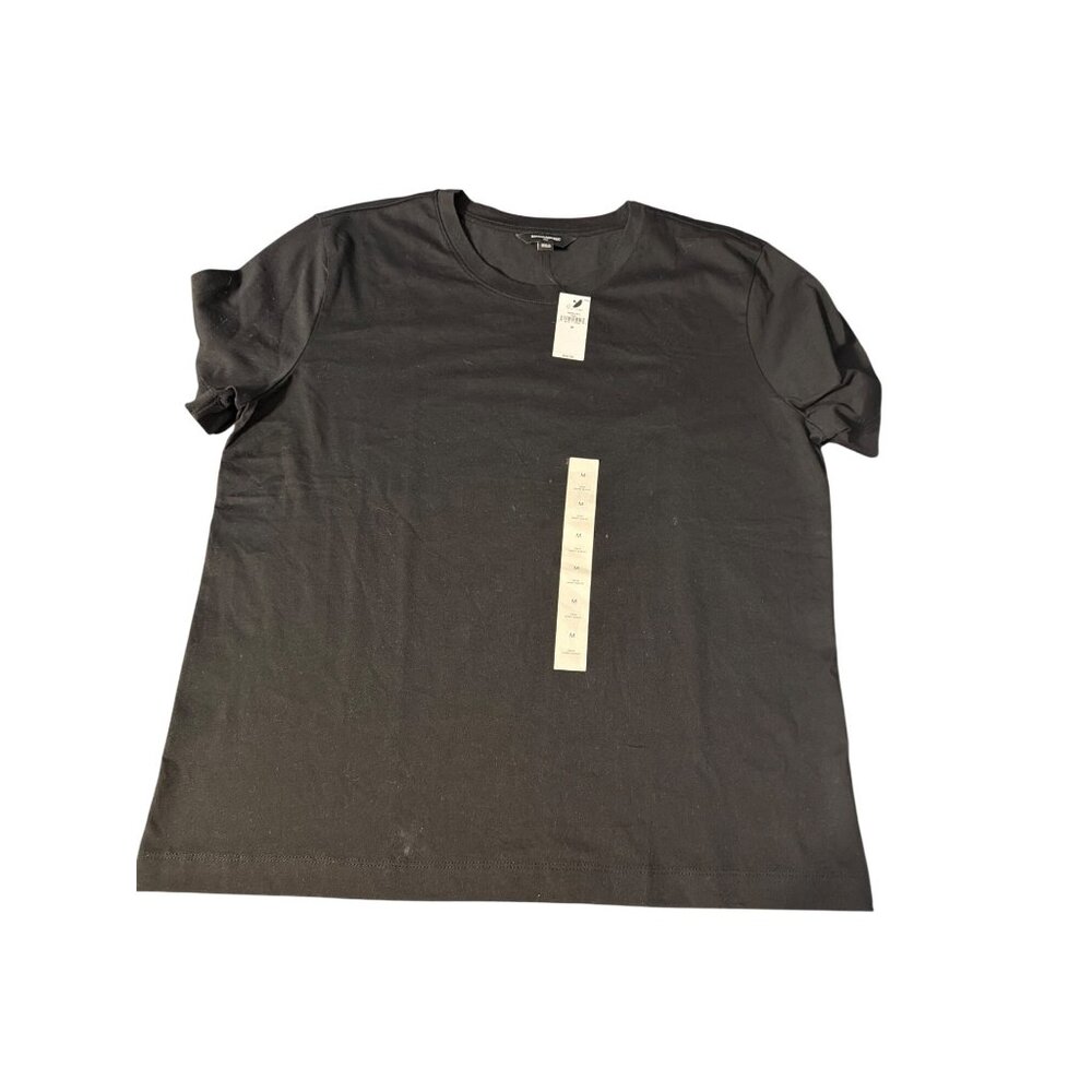 Banana Republic Black Crew Neck Short Sleeve T Shirt Tee Classic Size M NWT